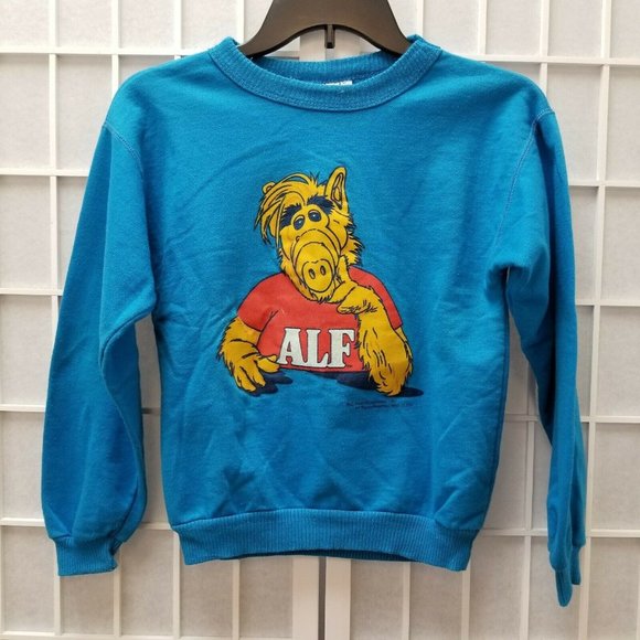 Tropix Zone Other - Alf Blue Sweatshirt Kid's Size Large Vintage 80s Alien Tv Show Tropix Zone Tag